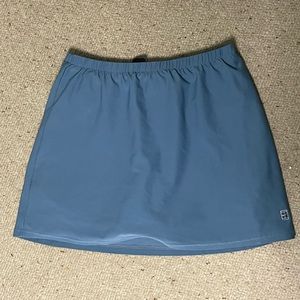 Blue Nike tennis skirt